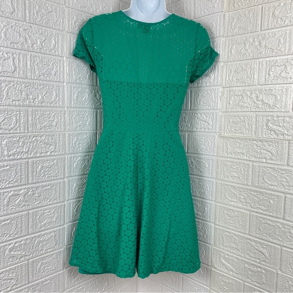 ASOS Green Knitted Lined Mini Dress size 6 - Picture 3 of 7